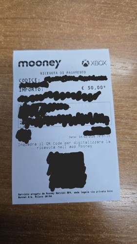 Carta regalo xbox - 50, euro