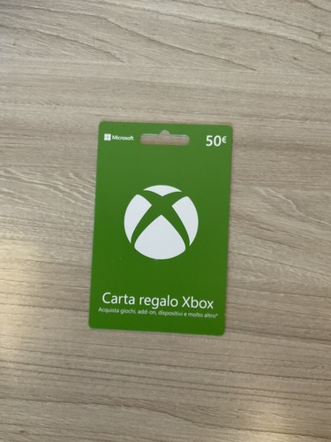 Carta regalo xbox euro - carta, 50